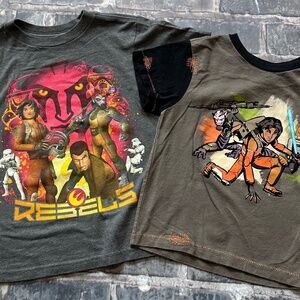 Two Star Wars Rebels series toddler shirts, size 4